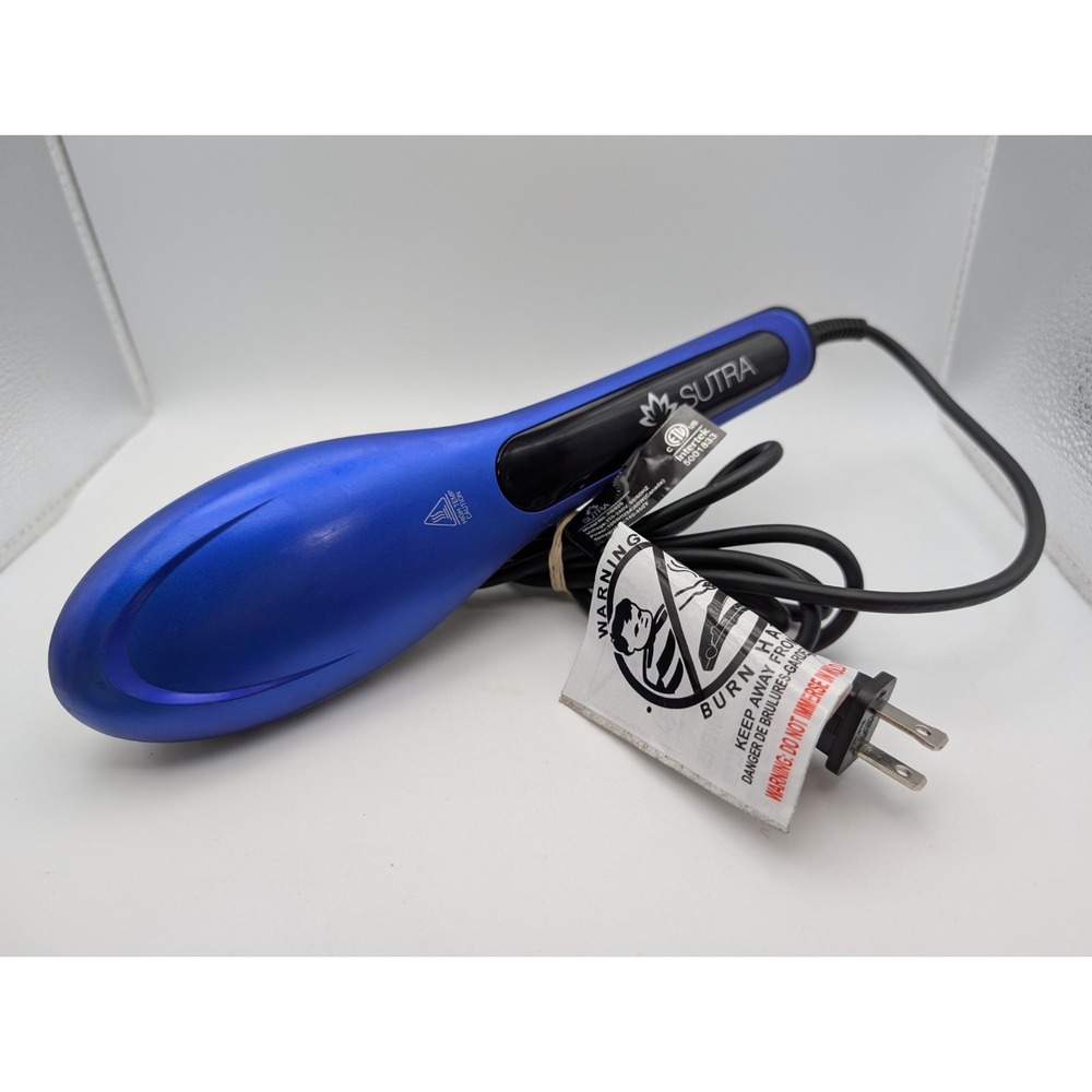 SUTRA Ionic Heat Brush ( Blue ) - Silicone Tips, Far Infra-Red, Ion Technology